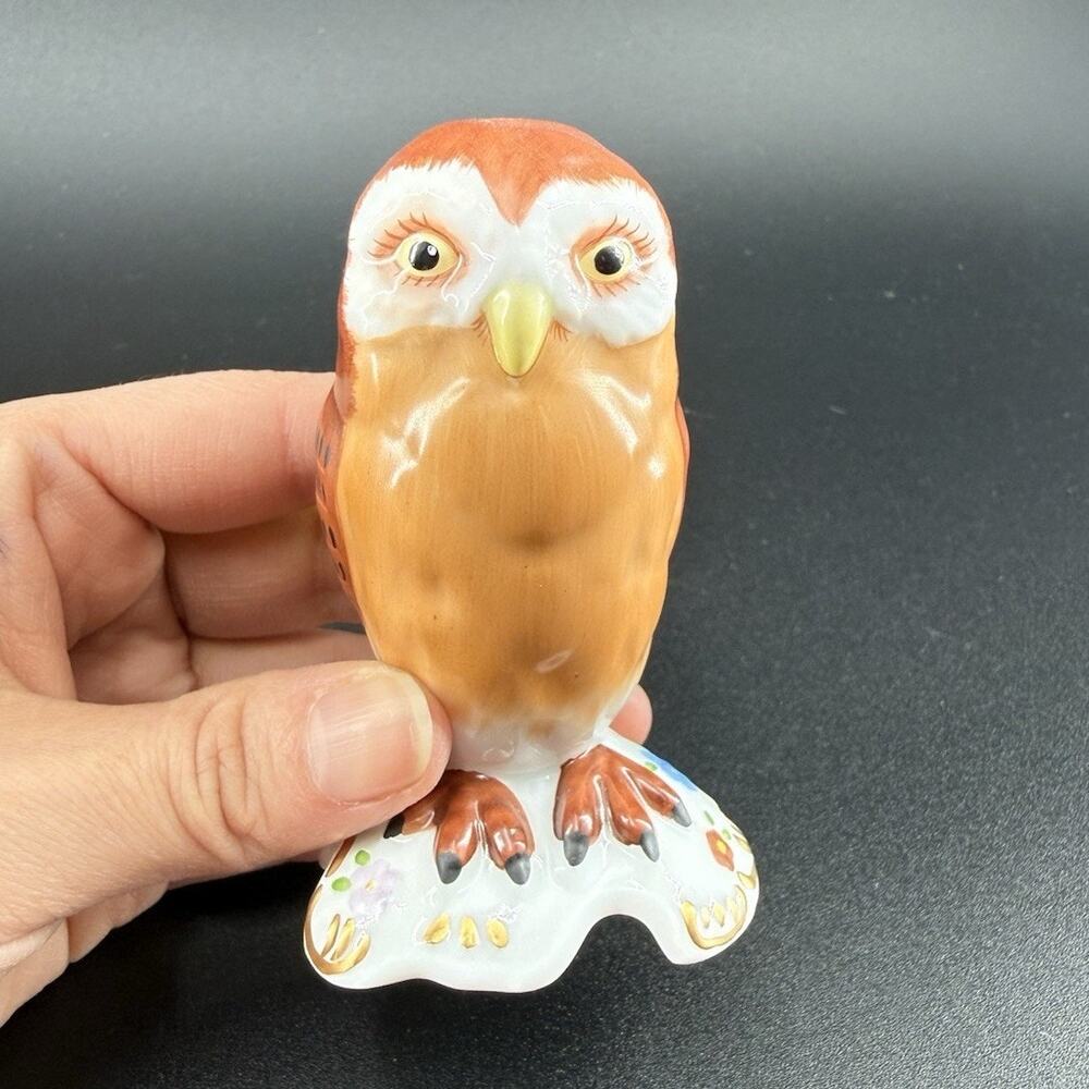 1988 The Franklin Mint Collector TREASURY OF OWLS German Style Figurine Vintage